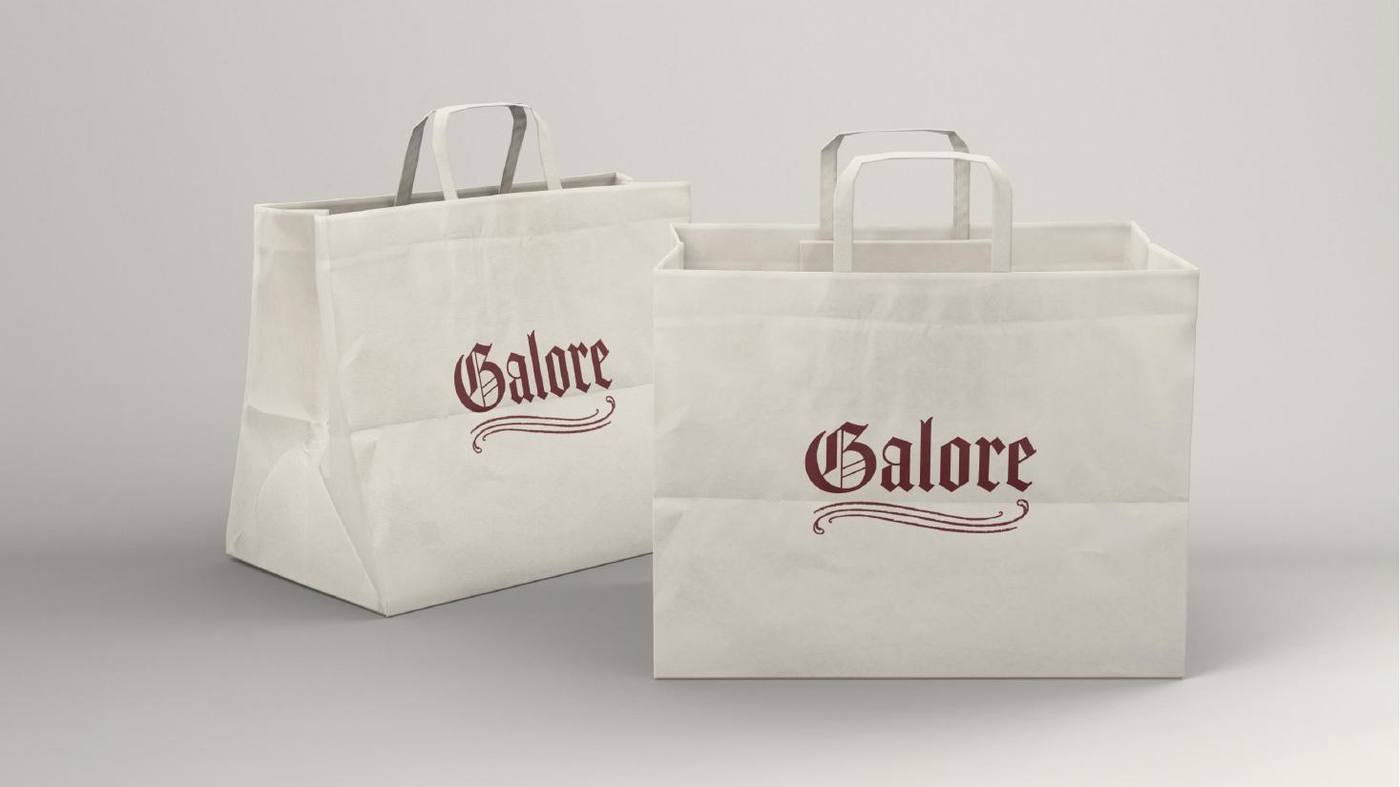 Retail carry bags — brand application